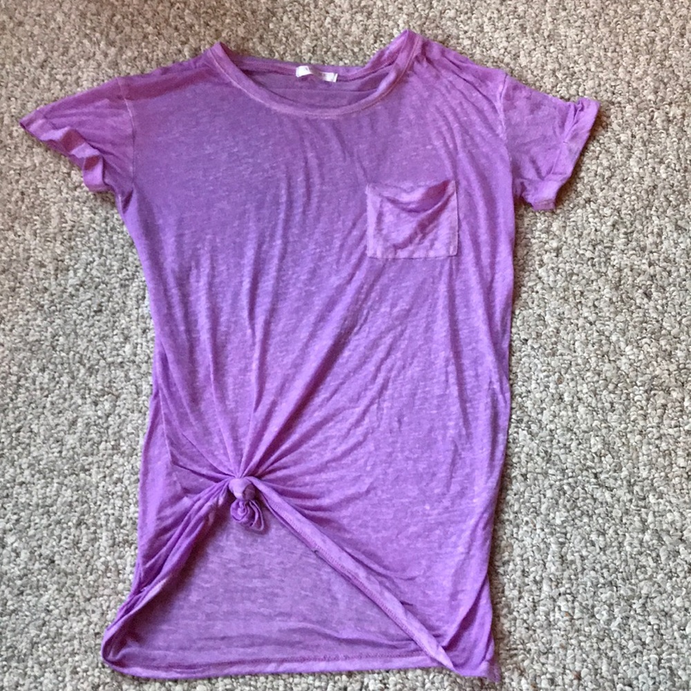 Purple tee shirt
